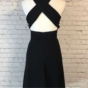 WHBM cross back dress w/ Bow 🖤